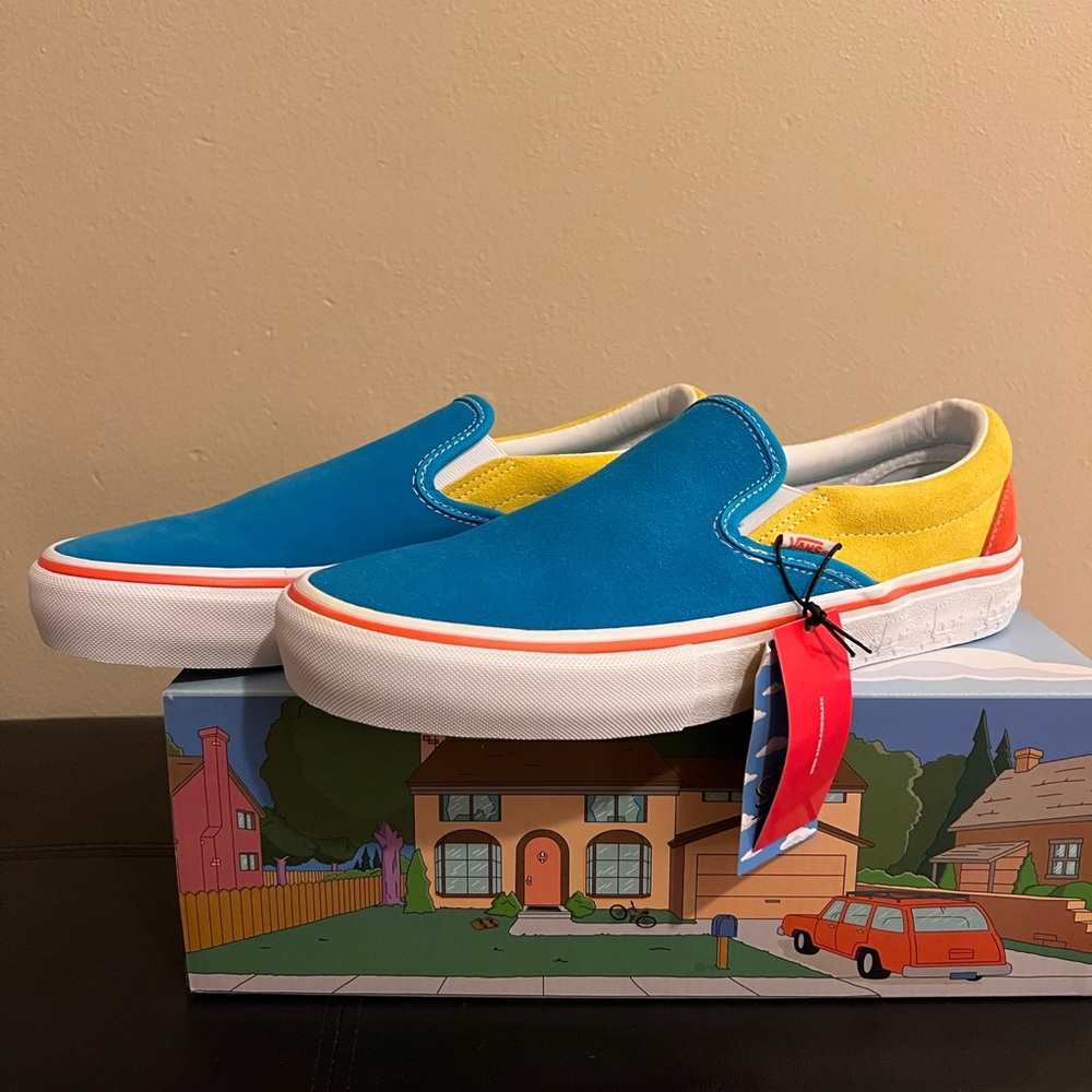 Limited edition Vans x The Simpsons. Bart slip on released June 5th 2020.